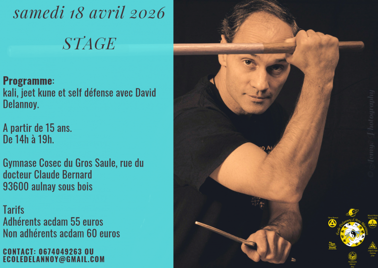 Stage avril 2026 jeet kune do kali silat​
