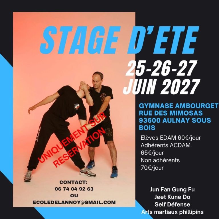 stage de jeet kune do kali 2027